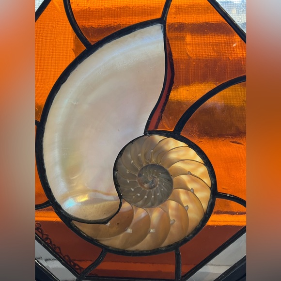 Other - Stunning hanging Stainglass artwork with real nautilus shell in the center⭐️